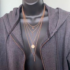 4 strand charm necklace
